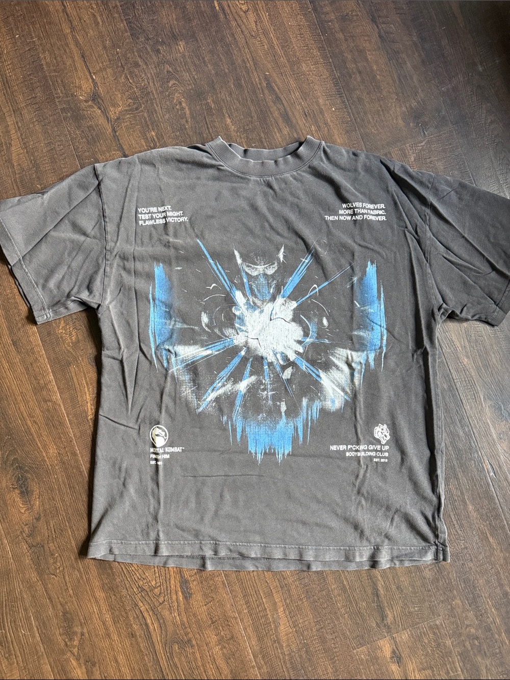 Darc Sport Black Short Sleeve Tee with Blue Burst Graphic